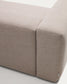 Divano ad angolo Blok 5 posti in ciniglia beige 320 x 290 cm / 290 x 320 cm FSC Mix Credit