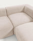 Divano ad angolo Blok 4 posti beige 290 x 290 cm