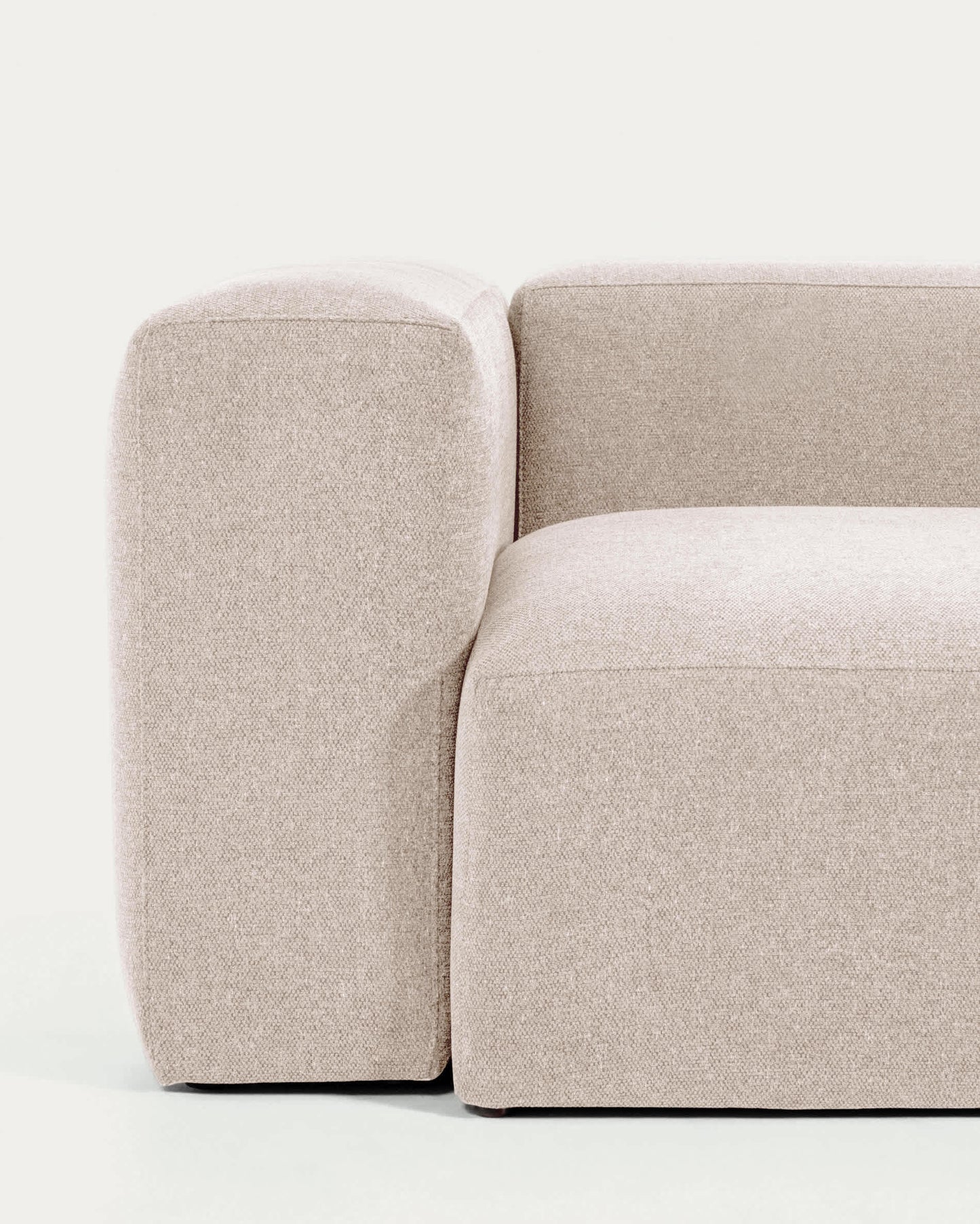 Divano ad angolo Blok 4 posti beige 290 x 290 cm