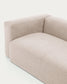 Divano ad angolo Blok 4 posti beige 290 x 290 cm