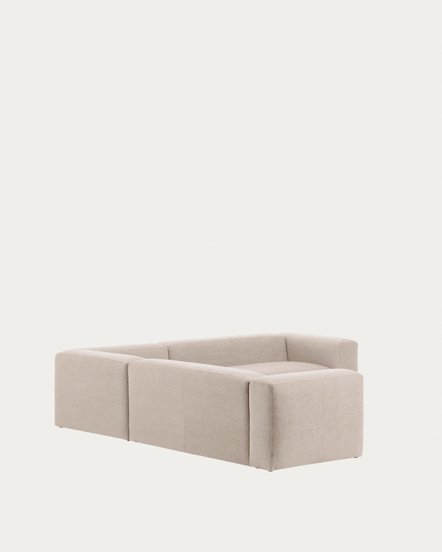 Divano ad angolo Blok 4 posti beige 290 x 290 cm