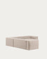 Divano ad angolo Blok 4 posti beige 290 x 290 cm