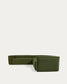Divano ad angolo Blok 4 posti a coste spesso verde 290 x 290 cm