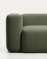 Divano ad angolo Blok 4 posti in ciniglia verde muschio 290 x 290 cm FSC Mix Credit