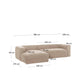 Divano Blok 3 posti con chaise longue sinistra beige 300 cm