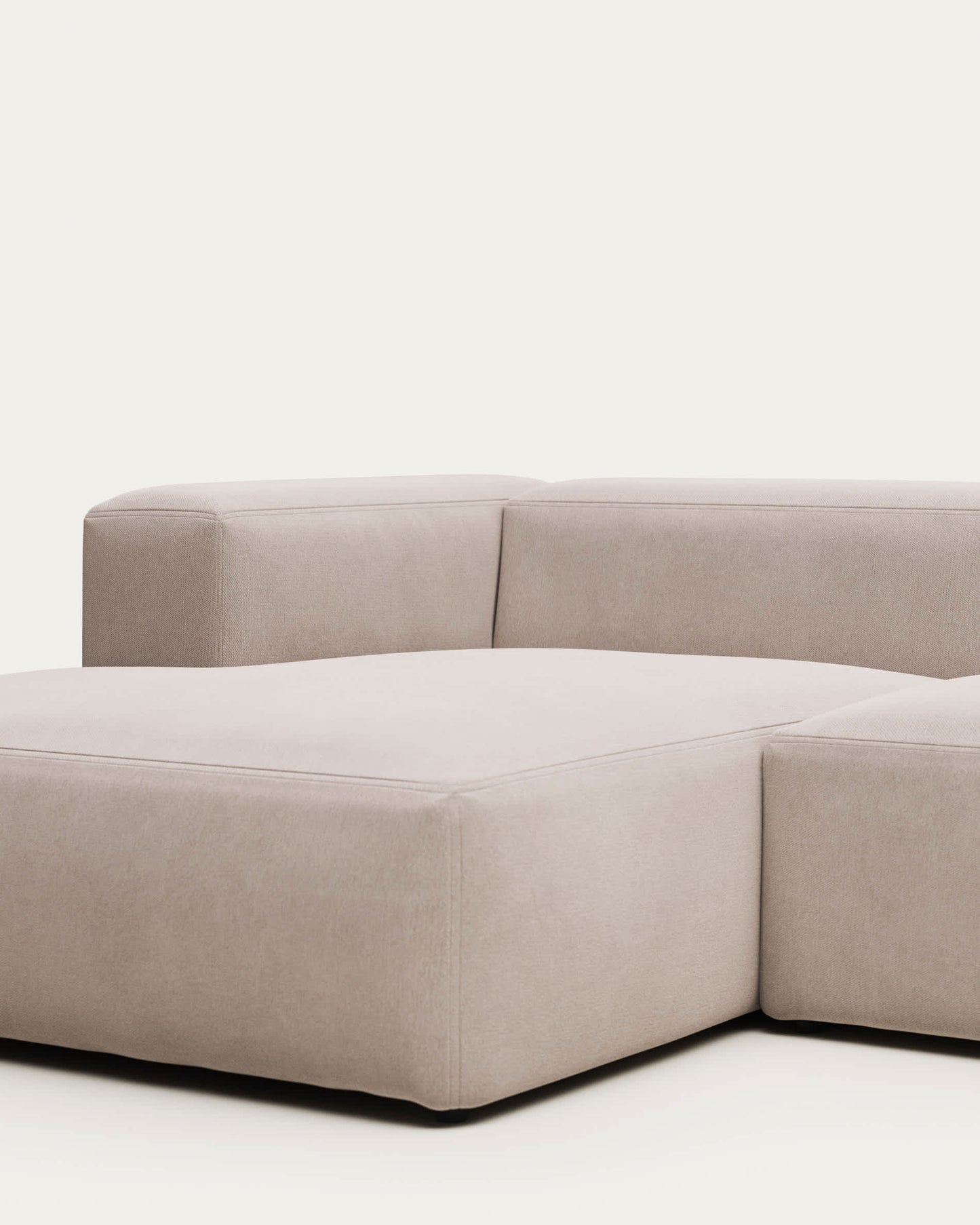 Divano Blok 3 posti con chaise longue sinistra beige 300 cm