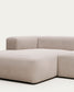 Divano Blok 3 posti con chaise longue sinistra beige 300 cm
