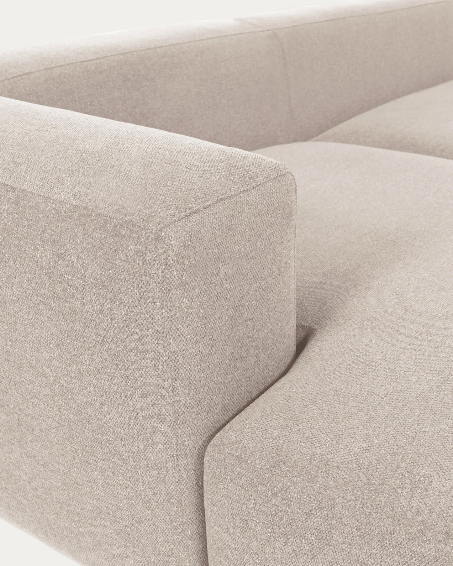 Divano Blok 3 posti con chaise longue sinistra beige 300 cm