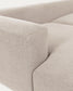 Divano Blok 3 posti con chaise longue sinistra beige 300 cm