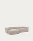 Divano Blok 3 posti con chaise longue sinistra beige 300 cm