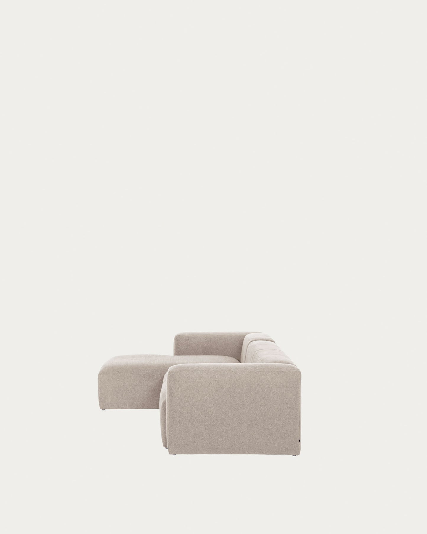 Divano Blok 3 posti con chaise longue sinistra beige 300 cm