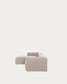 Divano Blok 3 posti con chaise longue sinistra beige 300 cm