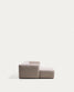 Divano Blok 3 posti in ciniglia beige con chaise longue sinistra 300 cm FSC Mix Credit