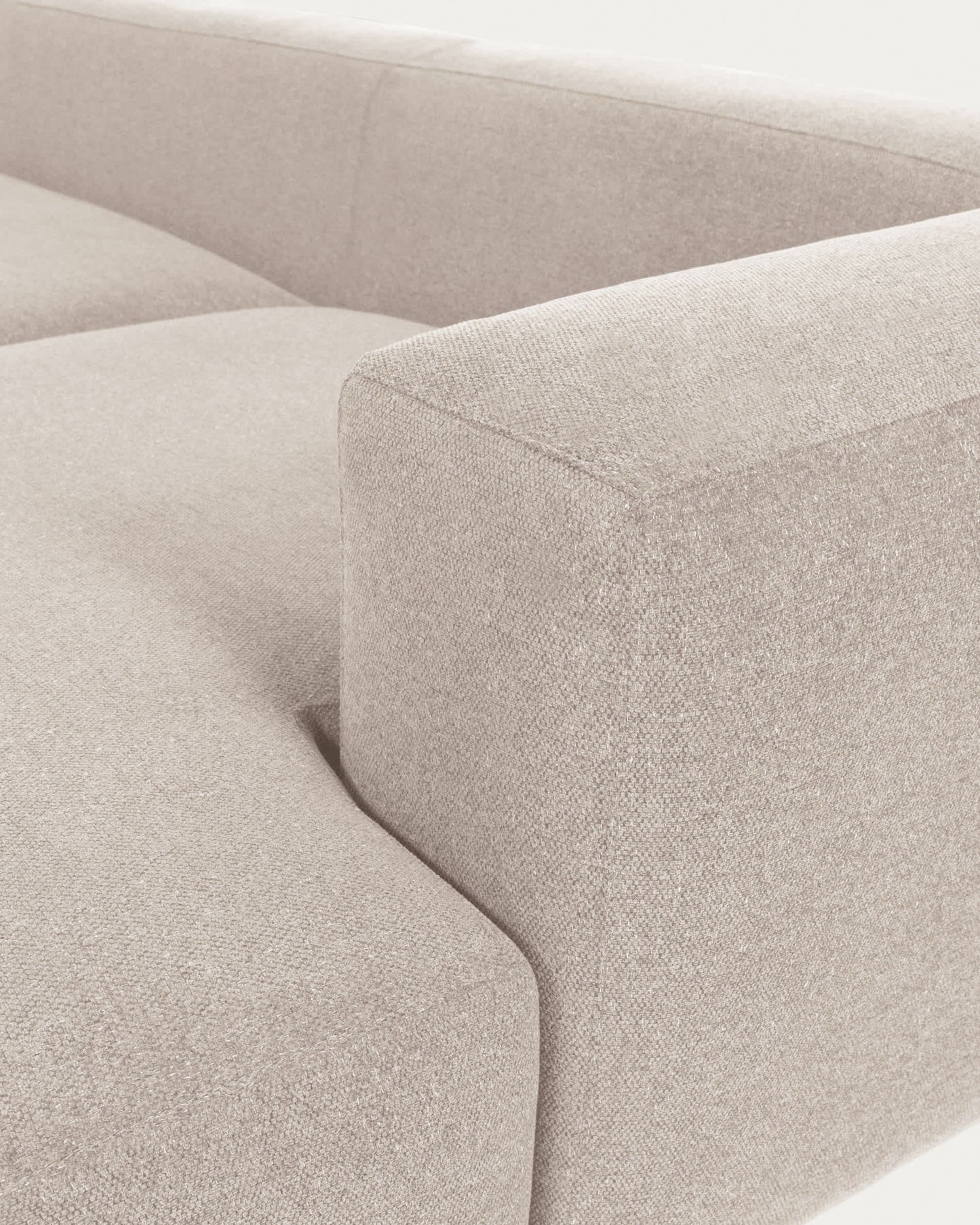 Divano Blok 3 posti chaise longue destra beige 300 cm