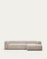 Divano Blok 3 posti chaise longue destra beige 300 cm