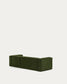 Divano Blok 3 posti chaise longue destra in velluto a coste spesse verde 300 cm