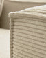 Divano Blok 3 posti in velluto a coste spesso color naturale con chaise longue destra 300 cm FSC Mix Credit