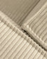 Divano Blok 3 posti in velluto a coste spesso color naturale con chaise longue destra 300 cm FSC Mix Credit