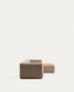 Divano Blok 3 posti in ciniglia marrone con chaise longue destra 300 cm FSC Mix Credit