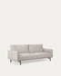Divano Galene 3 posti beige 214 cm