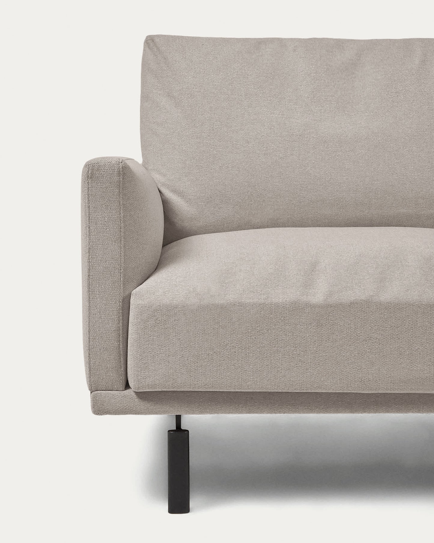 Divano Galene 3 posti con chaise longue destro beige 254 cm