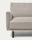 Divano Galene 3 posti con chaise longue destro beige 254 cm
