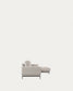 Divano Galene 3 posti con chaise longue destro beige 254 cm