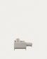 Divano Galene 3 posti con chaise longue destro beige 254 cm