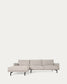 Divano Galene 3 posti con chaise longue sinistro beige 254 cm