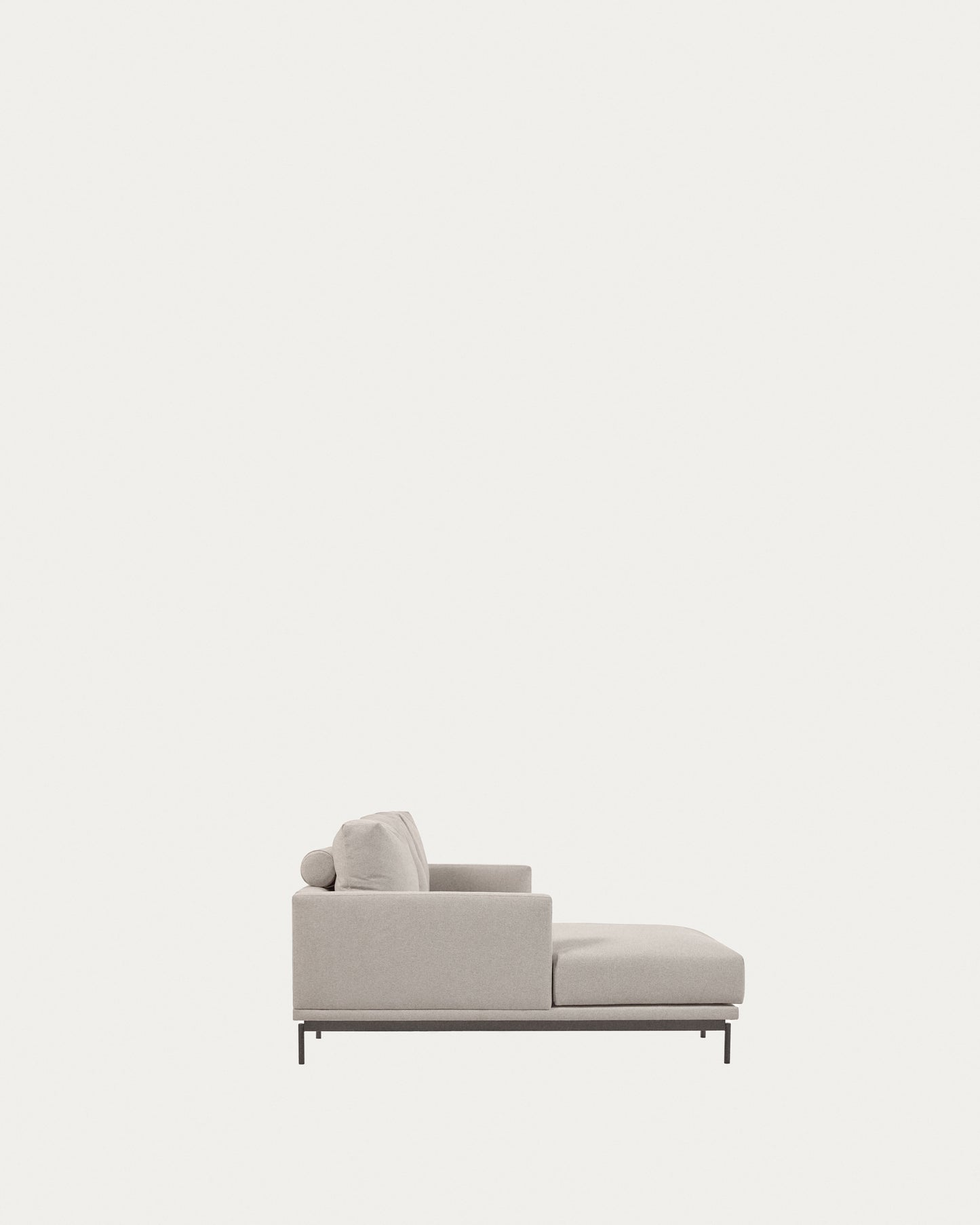 Divano Galene 3 posti con chaise longue sinistro beige 254 cm