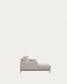 Divano Galene 3 posti con chaise longue sinistro beige 254 cm
