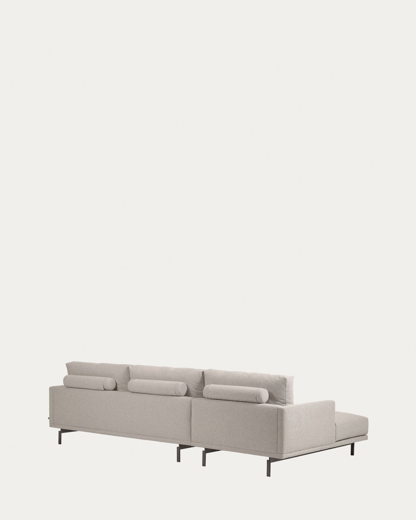 Divano Galene 3 posti con chaise longue sinistro beige 254 cm