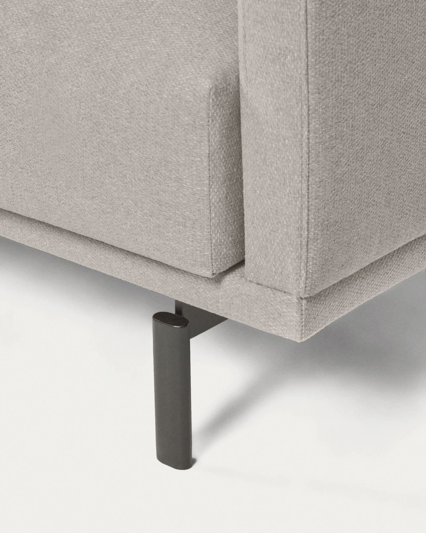 Divano Galene 4 posti con chaise longue destro beige 314 cm