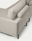 Divano Galene 4 posti con chaise longue destro beige 314 cm