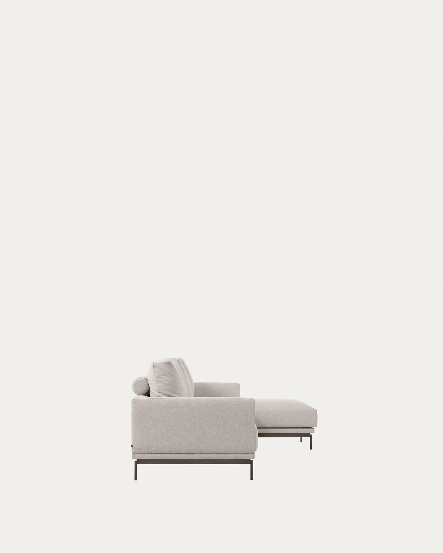 Divano Galene 4 posti con chaise longue destro beige 314 cm