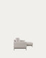Divano Galene 4 posti con chaise longue destro beige 314 cm