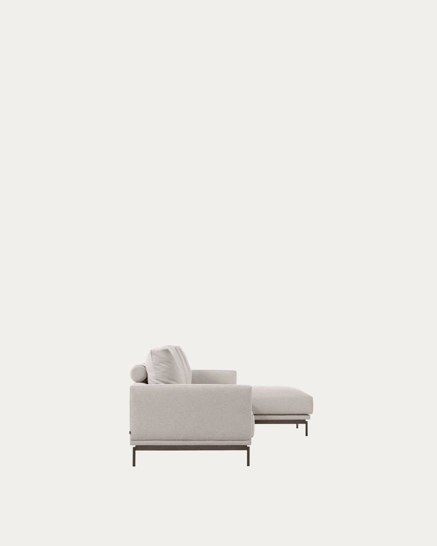 Divano Galene 4 posti con chaise longue destro beige 314 cm