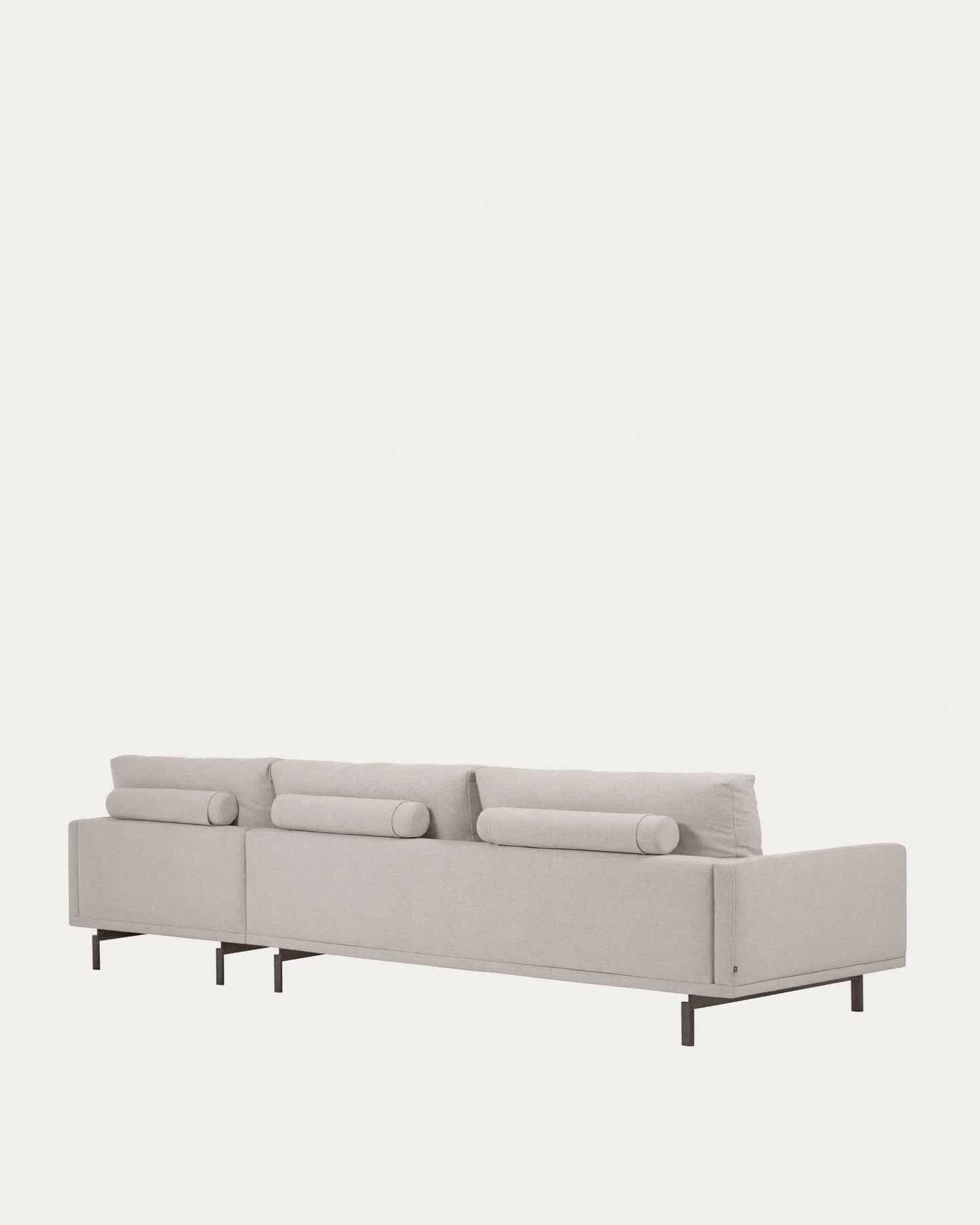 Divano Galene 4 posti con chaise longue destro beige 314 cm