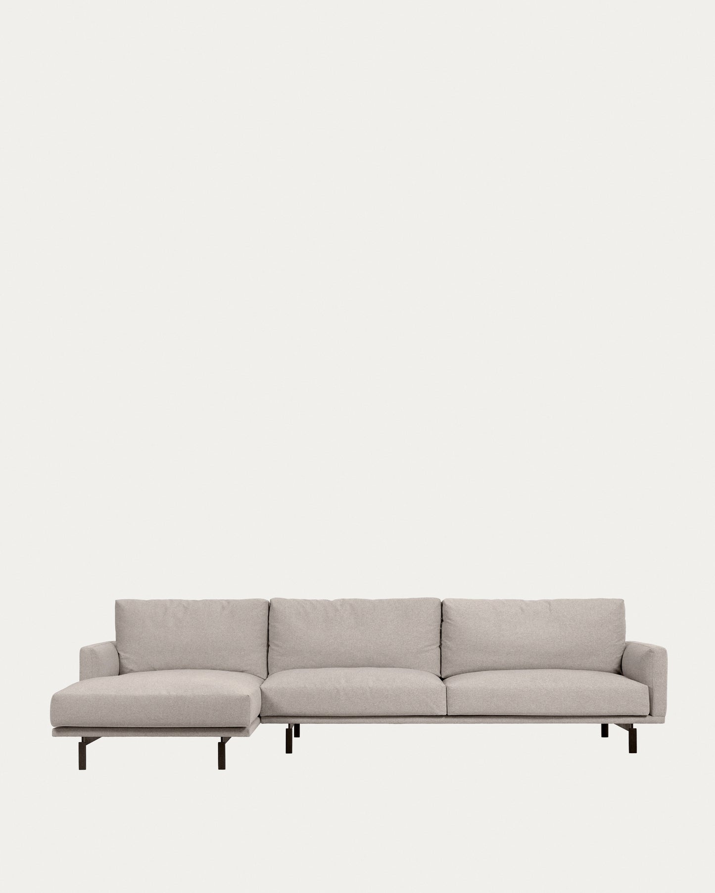 Divano Galene 4 posti con chaise longue sinistro beige 314 cm