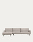 Divano Galene 4 posti con chaise longue sinistro beige 314 cm