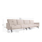 Divano Galene 4 posti beige 414 cm