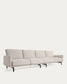 Divano Galene 4 posti beige 414 cm