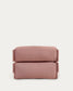 Pouf divano modulare schienale Square terracotta alluminio bianco 101x101cm