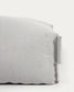 Pouf divano modulare Square grigio chiaro e alluminio bianco 101 x 101 cm