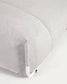 Pouf divano modulare Square grigio chiaro e alluminio bianco 101 x 101 cm