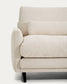 Divano Veliro 2 posti in ciniglia beige con gambe in acciaio nero 210 cm FSC Mix Credito