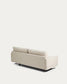 Divano Veliro 2 posti in ciniglia beige con gambe in acciaio nero 210 cm FSC Mix Credito