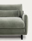 Divano Veliro 2 posti in velluto verde con gambe in acciaio finitura nera 210 cm FSC Mix Credit