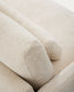 Divano Veliro 3 posti in ciniglia beige con gambe in acciaio nero 240 cm FSC Mix Credit