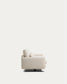 Divano Veliro 3 posti in ciniglia beige con gambe in acciaio nero 240 cm FSC Mix Credit